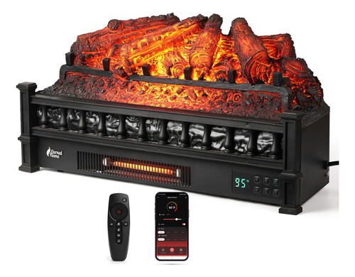 Calentador Eléctrico De Cuarzo Infrarrojo Wifi 66 Cm Con Con