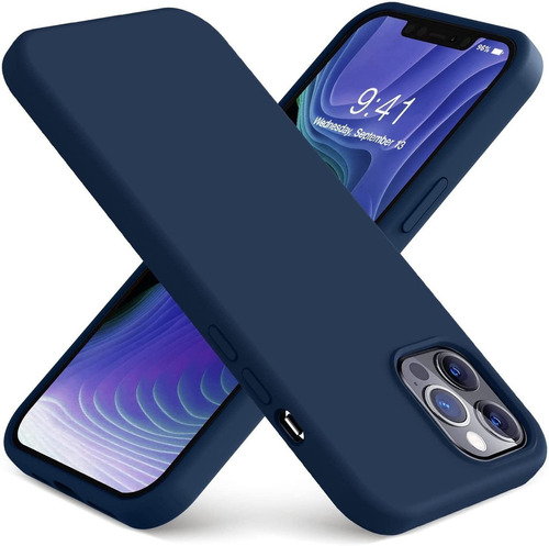 Funda Protectora Para iPhone 13 Pro 6,1 2021 (azul Marino)