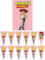 Comprar Jessie Toy Story Cartel Y Banderin Decoracion Cumpleaños 
