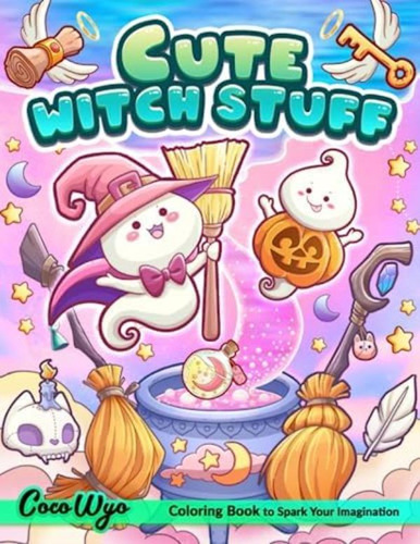 Libro: Cute Witch Stuff: Coloring Book Featuring Adorable &