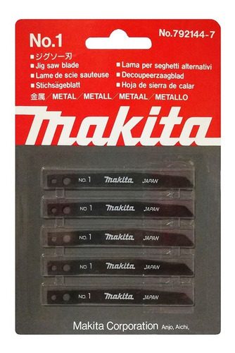 Imagen 2 de 5 de 5 Hojas De Sierra Caladora Makita De 80 Mm Para Metales