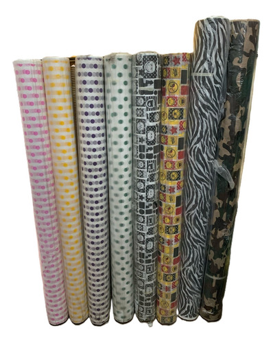 Friselina Estampada 40gr - Rollo 50m X 1.40m Lunares Fondo Francia Liso