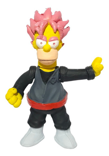 Figura Juguete Los Simpson Parodia Homero Goku Black Dragon