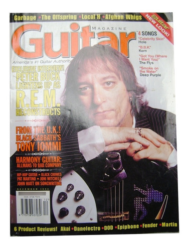 Revista Guitar - Peter Buck R.e.m., Tony Iommi - 1998