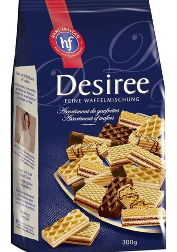 Biscoitos Wafers Desiree Hans Freitag 300g Importado