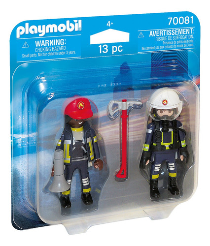 Playmobil  Juego De 2 Piezas De Bomberos (70081)