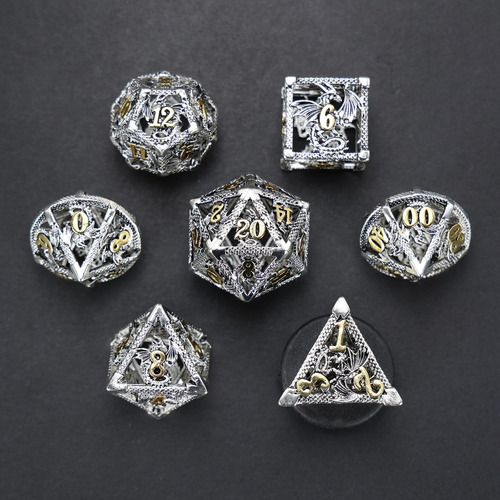 L 7 Piezas De Dados Poliédricos, Accesorios De Casino,