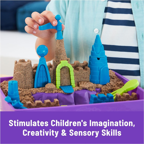 Kinetic Sand, Castillo De Playa De Lujo Con 1,5 Kg De Are...