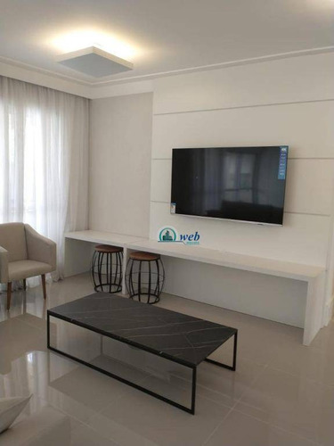 Apartamento Mobiliado Com 3 Dormitórios À Venda, 128 M² Por R$ 899.000 - Centro - Santo André/sp - Ap5811