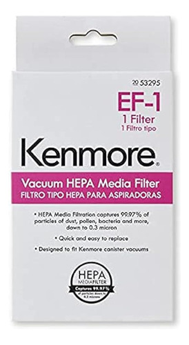 Kenmore 53295 Ef-1 Hepa Media Aspirador Filtro De Aire De Es