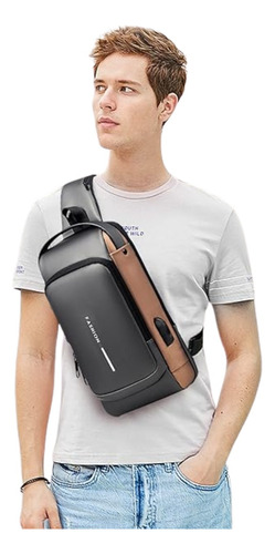 Mochila Antirrobo Sling Usb Hombre Mujer Trabajo Impermeable