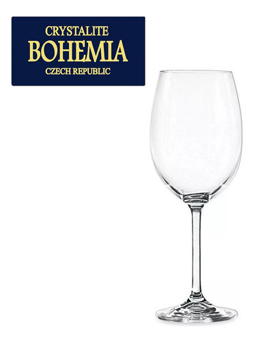 Jogo 6 Tacas Para Vinho Tinto Anna Cristal 450ml Bohemia