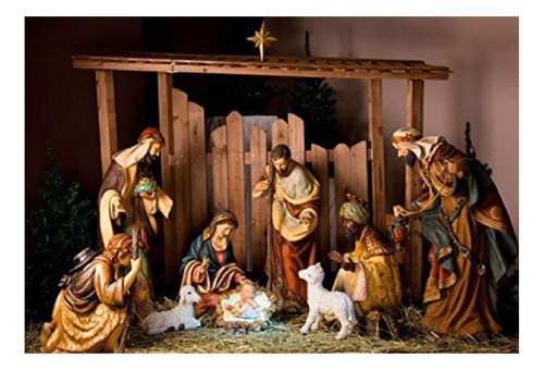 Telón De Fondo Fotográfico Sobre El Nacimiento De Jesús, Cri