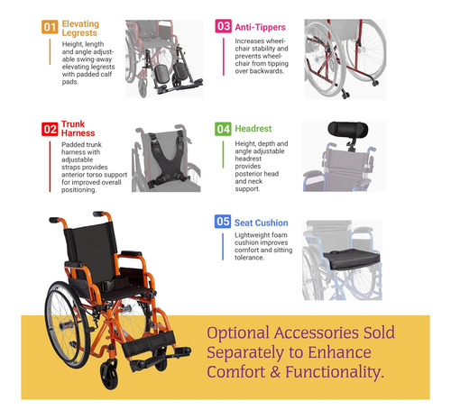 Silla De Transporte Plegable De Silla De Ruedas En Círculo Y