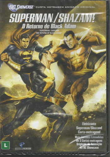 Dvd - Superman E Shazam - O Retorno De Black Adam - Lacrado