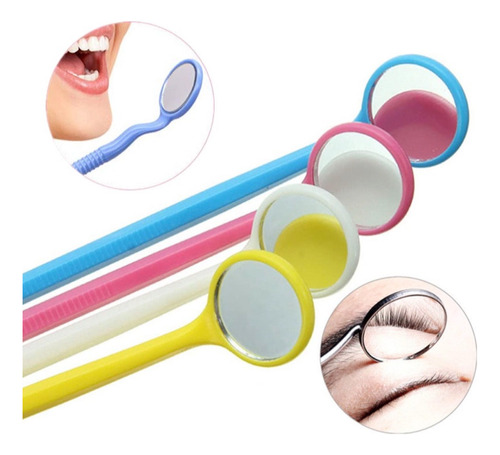 Espejos Para Extensiones De Pestañas O Dental 3pzs Colores