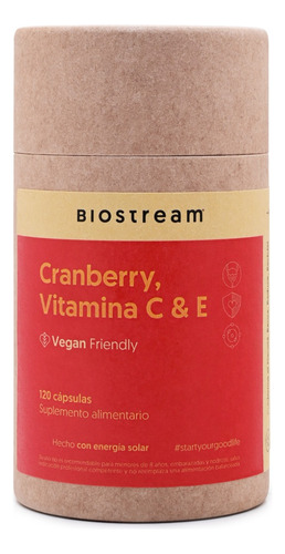 Colágeno, Biotina, Vitamina E, Cranberry Vit C & E Biostream