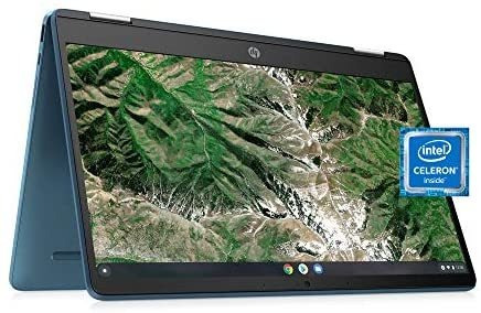 Laptop Hp X360 Chromebook 14'' Celeron 4gb 64gb - Azul