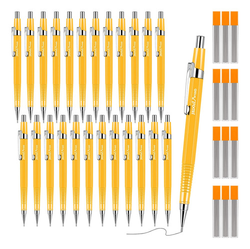 24 Piezas De Portaminas Metálicos Retráctiles Dibujo,...