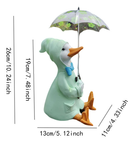 Figura En Miniatura Garden Duck Statue Crafts Diy 1