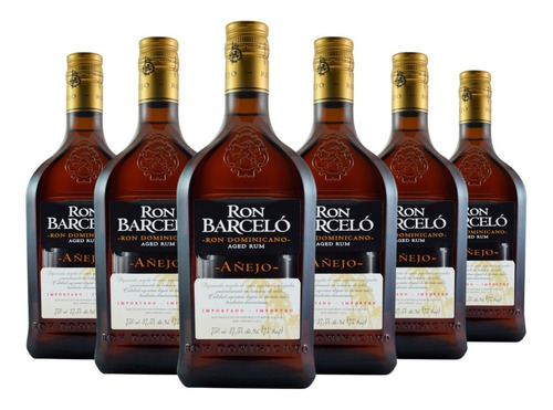 Ron Barceló Añejo Caja X 6 X 750ml. - Cuotas