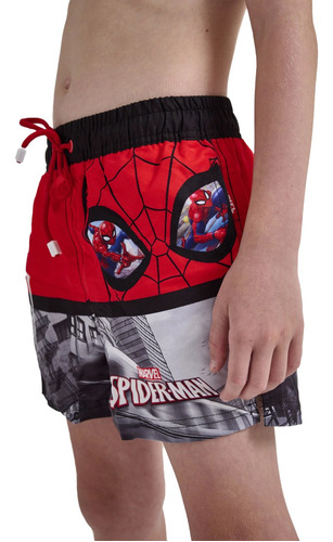 Malla Short Baño Spiderman Niños Nenes Marvel Original