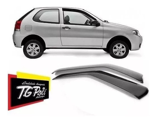 Calha Defletor De Chuva Fiat Palio 2 Porta 1996/2011 Tg Poli