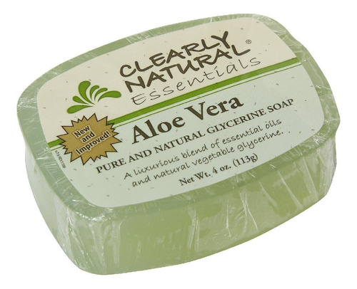 Clearly Natural Barra De Glicerina Jabn Aloe Vera - 4 Oz