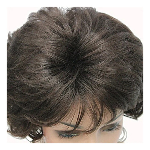 Peluca De Moda De Pelo Corto Y Rizado