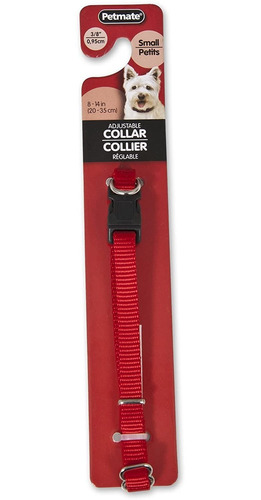 Aspen Mascotas Perro Ajustable Collar, S, Rojo