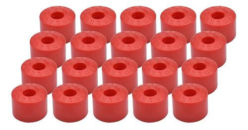 Kit 20 Tapones Cubre Birlos Vw Jetta Golf Polo Rojo