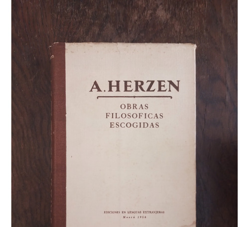 Obras Filosoficas Escogidas ( Tapa Dura ) - Herzen Ed Lengua