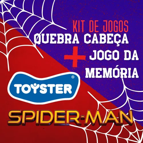 Super Kit Homem Aranha: Quebra Cabeça 60 Pç+ Jogo Da Memória