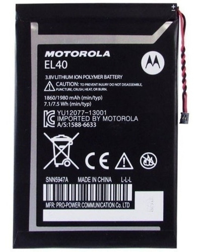 Bateria Pila Motorola Moto E El40 30d Garantia Tienda