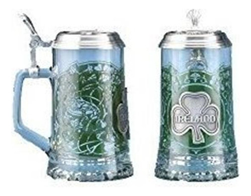 Irlanda Irlandés Alemán Vaso Cerveza Stein Jarra Peltre Tréb