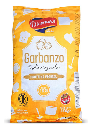 Garbanzo Texturizado Dicomere X 350 Gr Sin Tacc