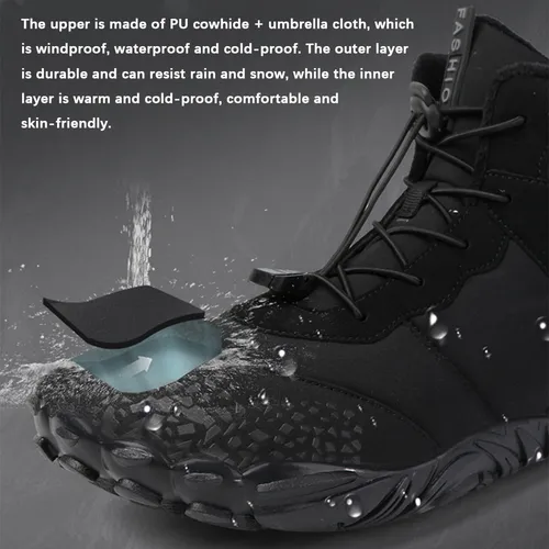 2024 Nuevos Zapatos Descalzos, Botas De Algodón Unisex.