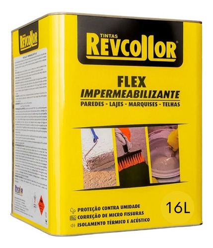 Borracha Liquida / Impermeabilizante Flex 16l Revcollor Inco