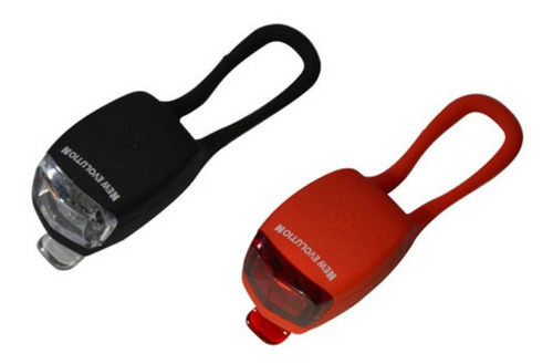 Imagen 1 de 9 de Luces Bicicleta New Evolution Ne-708 Led Alta Luminosidad - Racer Bikes