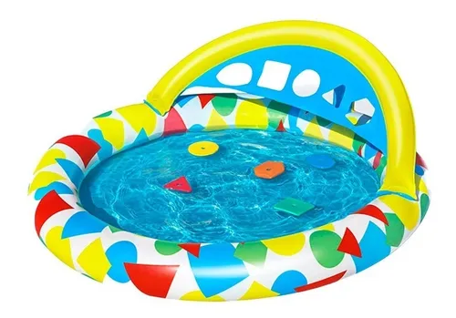 comprar Alberca Para Bebe Inflable Redonda Con Figuras Geometricas