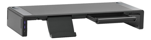 Soporte Para Monitor Riser Soporte Interfaz Usb Negra