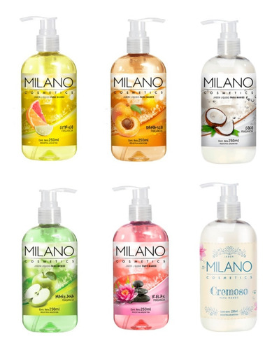 Imagen 1 de 10 de Jabón Liquido Milano-b.g.aromas