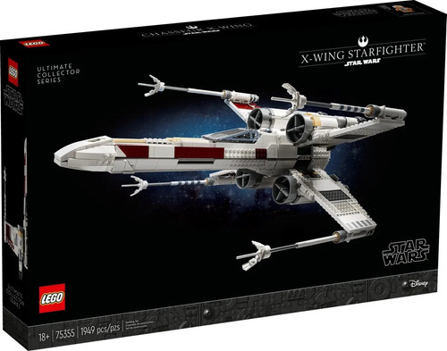 Blocos de montar LegoStar Wars X-wing Starfighter 1949 peças em caixa