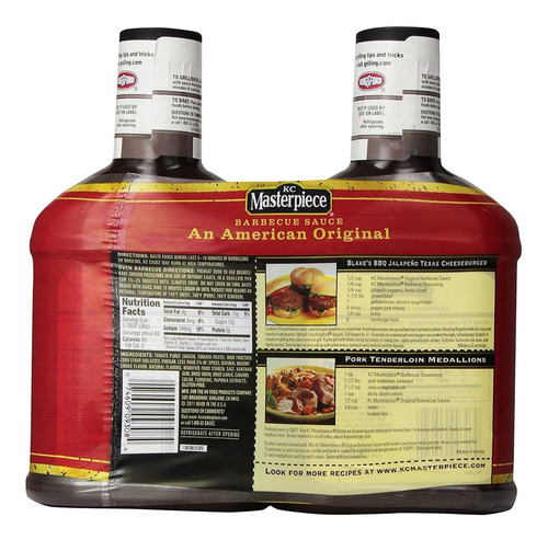 Kc Masterpiece Salsa Original, Barbacoa, 80 Onza