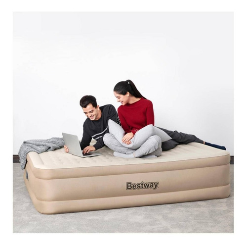 Colchón Inflable Bestway Bomba De Aire Eléctrica Incorporada