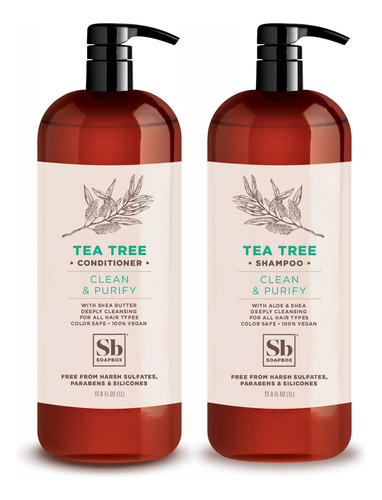 Conjunto De Shampoo E Condicionador Soapbox Com Óleo De Mela