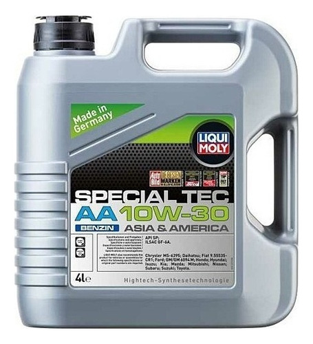 Aceite Liqui Moly 10w30 Special Tec Aa Sintetico 4 Litros