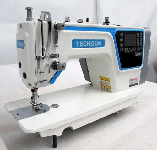 Máquina De Costura Reta Eletrônica Para Confecção Em Geral Cor Azul-marinho 220V