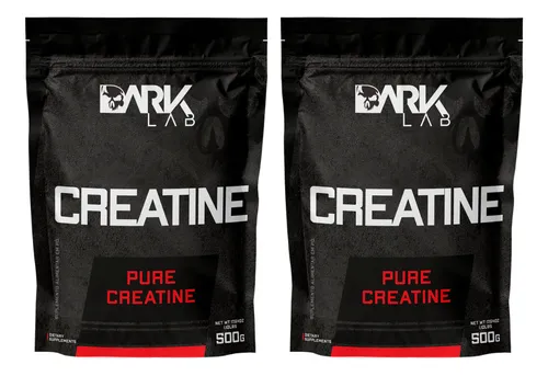 Kit 2x Creatina Monohidratada Pura 500g Dark Lab Sabor Sem sabor