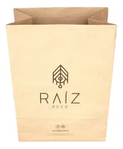 Comprar Bolsa Kraft Asas 30x20x40 Sin Asas Con Impresión Envío 100pz